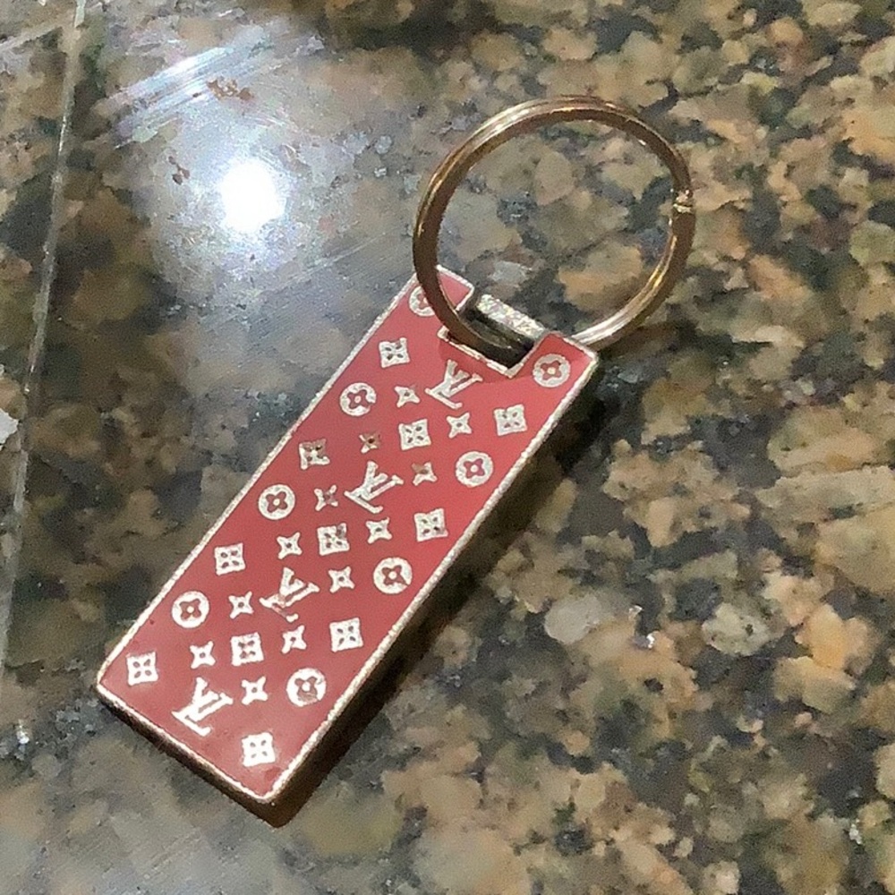 Louis Vuitton Red Keychain
